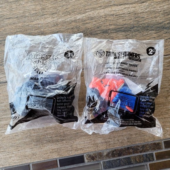 McDonald's Other - McDonald's Happy Meal 2016 Transformers Robots in Disguise #1 & Hot Wheels Lot